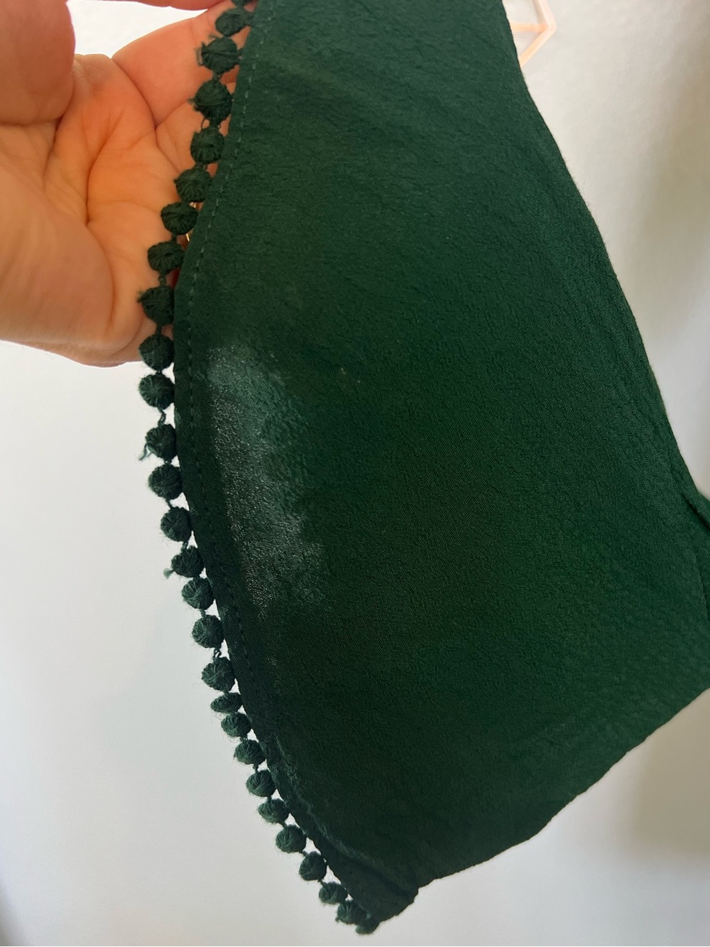 Xhilaration Forest Green Long Sleeve Lace-Up Tunic Dress - Picture 4 of 6